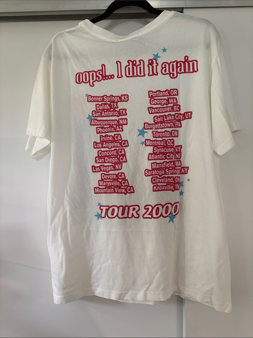 NWT Daydreamer Britney Spears Large Graphic Tee oops I did it again tour 2000 - Picture 5 of 5